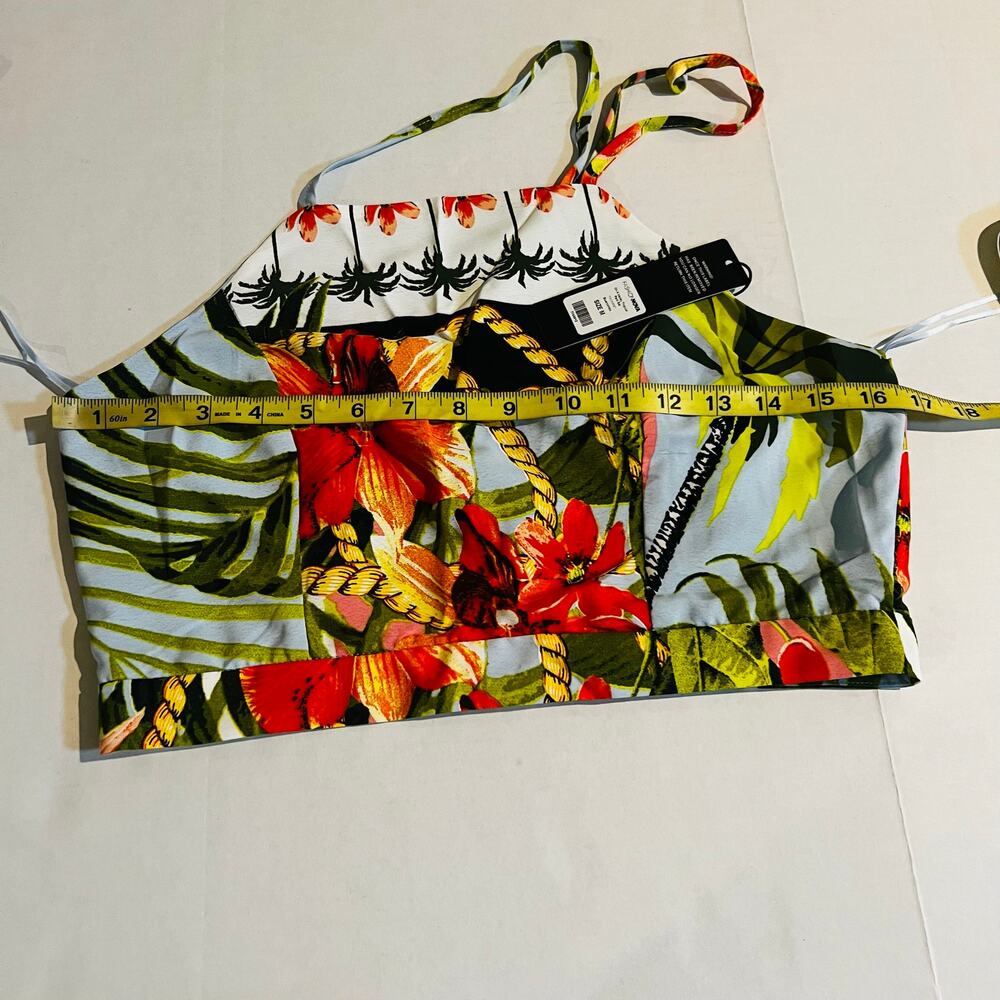 Fashion Nova On A Vacay Tropical Print Top Pants Set Size M Medium NWT - Picture 5 of 11